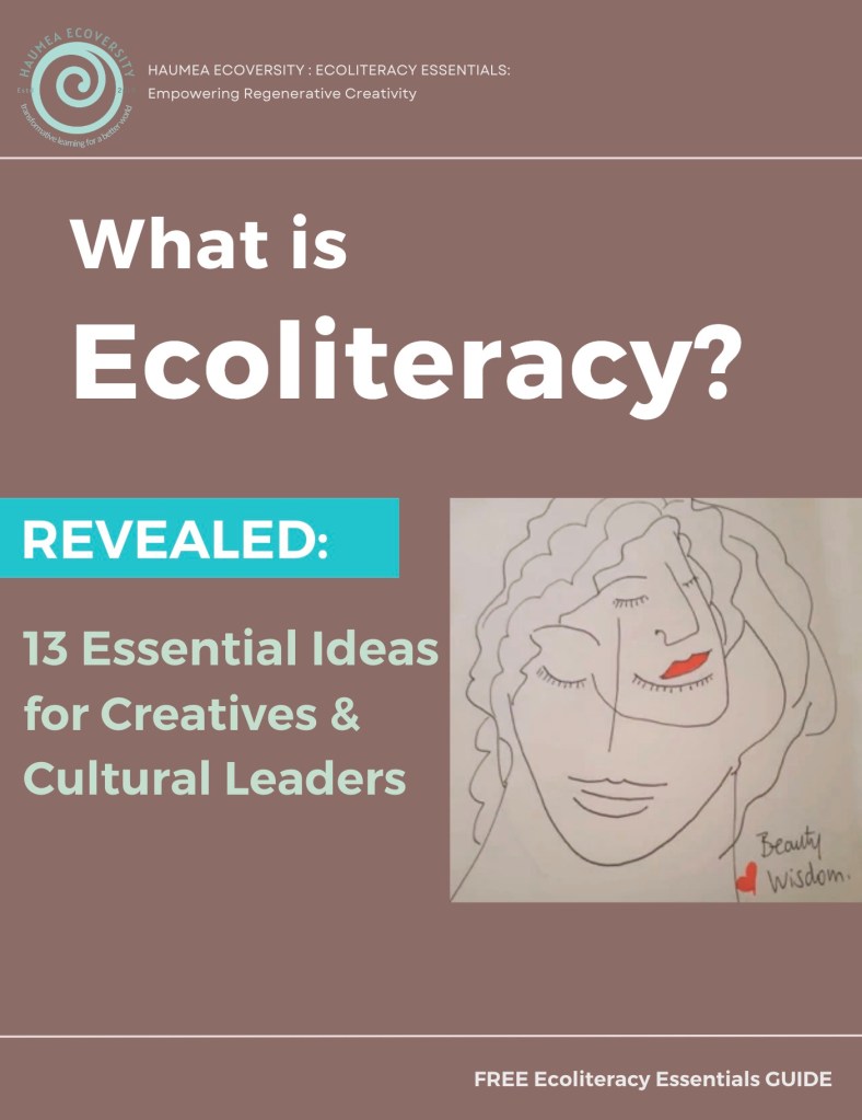 Cover of the new Free to download 'What is Ecoliteracy Guide?' by Cathy. Fitzgerald