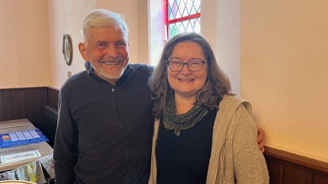Fantastic to meet again with Leitrim retired NPWS Ranger John Matthews who I worked with on the Crann Leitrim Project in Mohill in the mid-90s